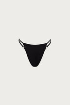 Bikini Bottom (Faux Suede Black)
