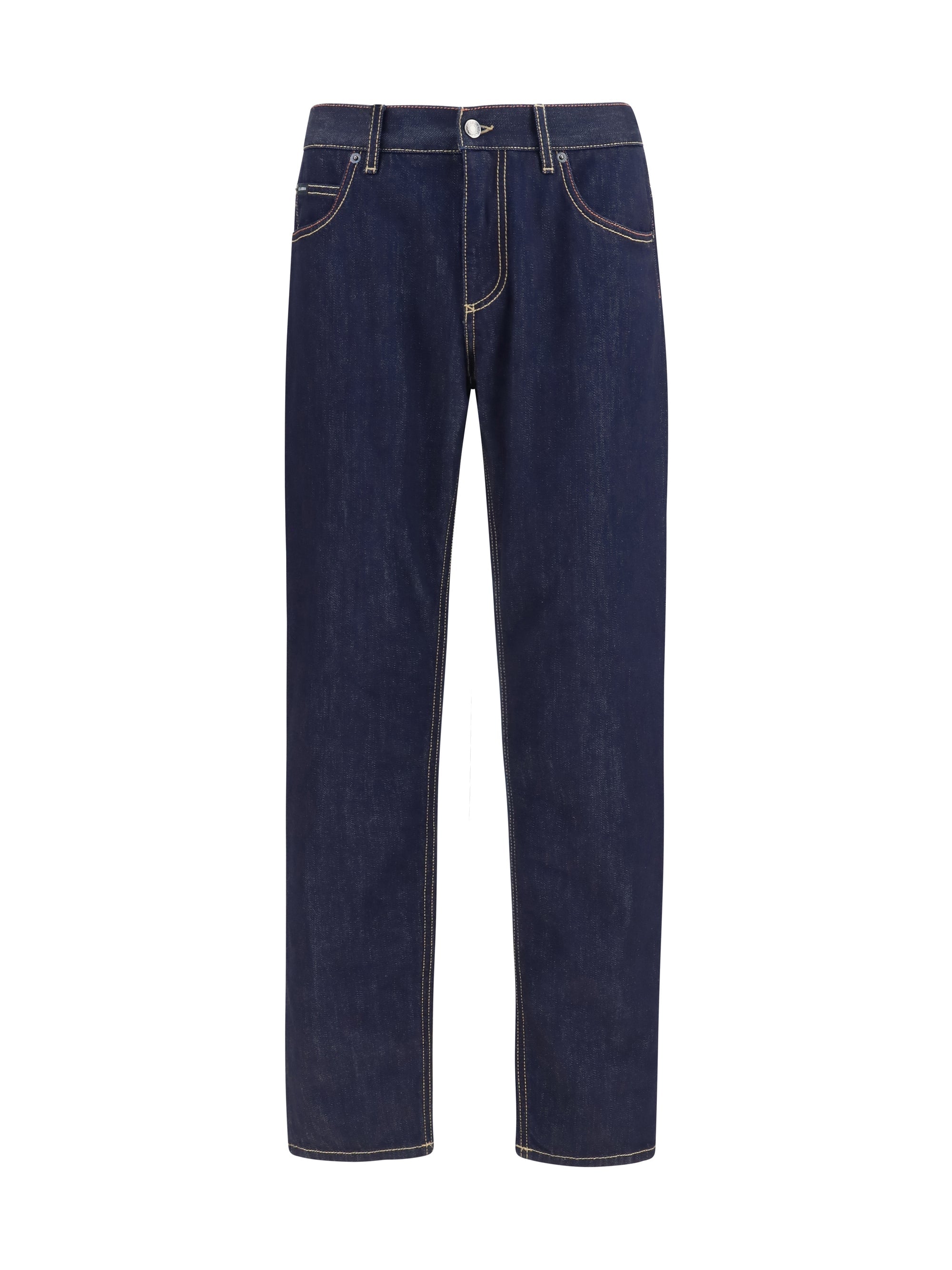 Dolce & Gabbana Cotton Denim Jeans — Navy
