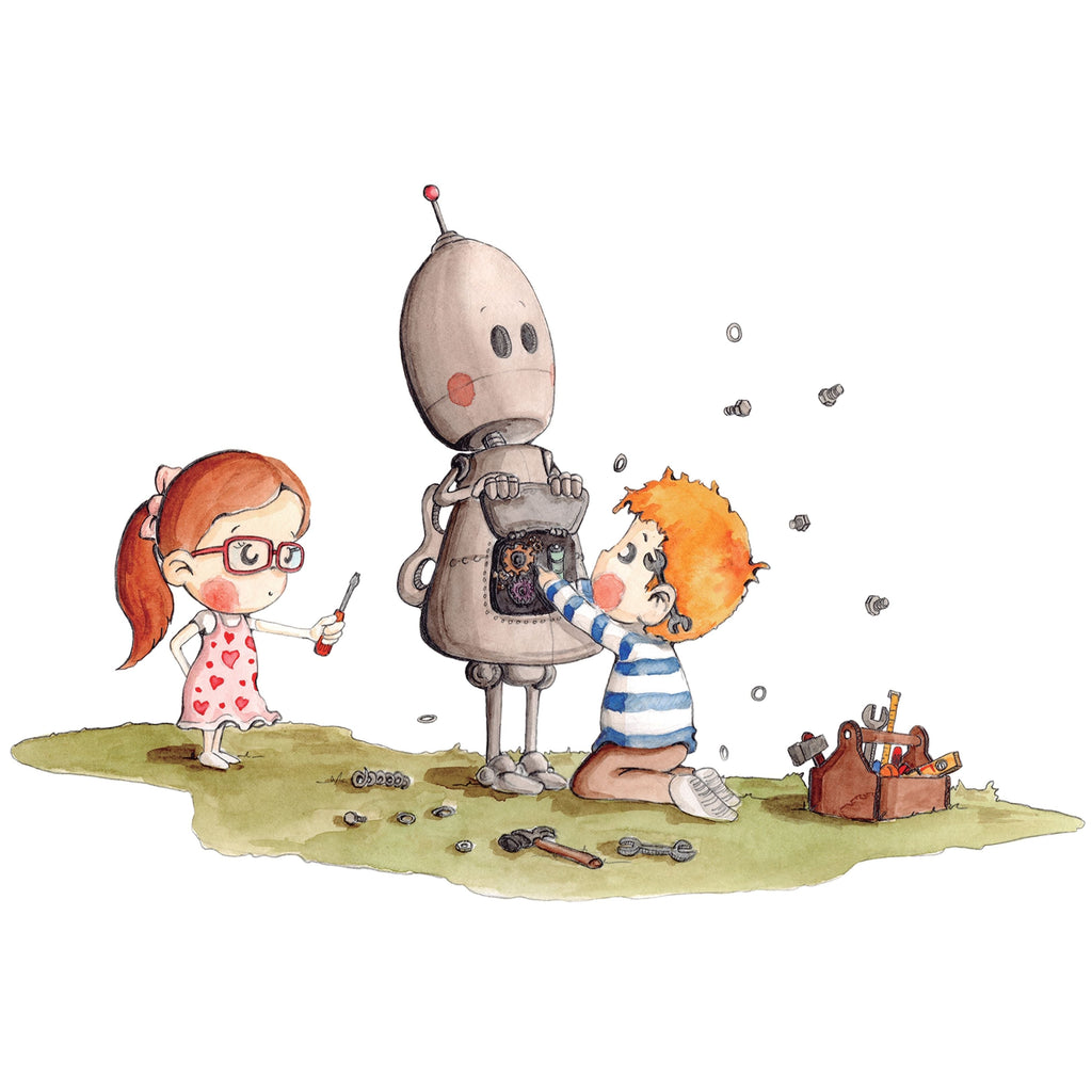 Vinilo Decorativo Infantil BOTTY EL ROBOT