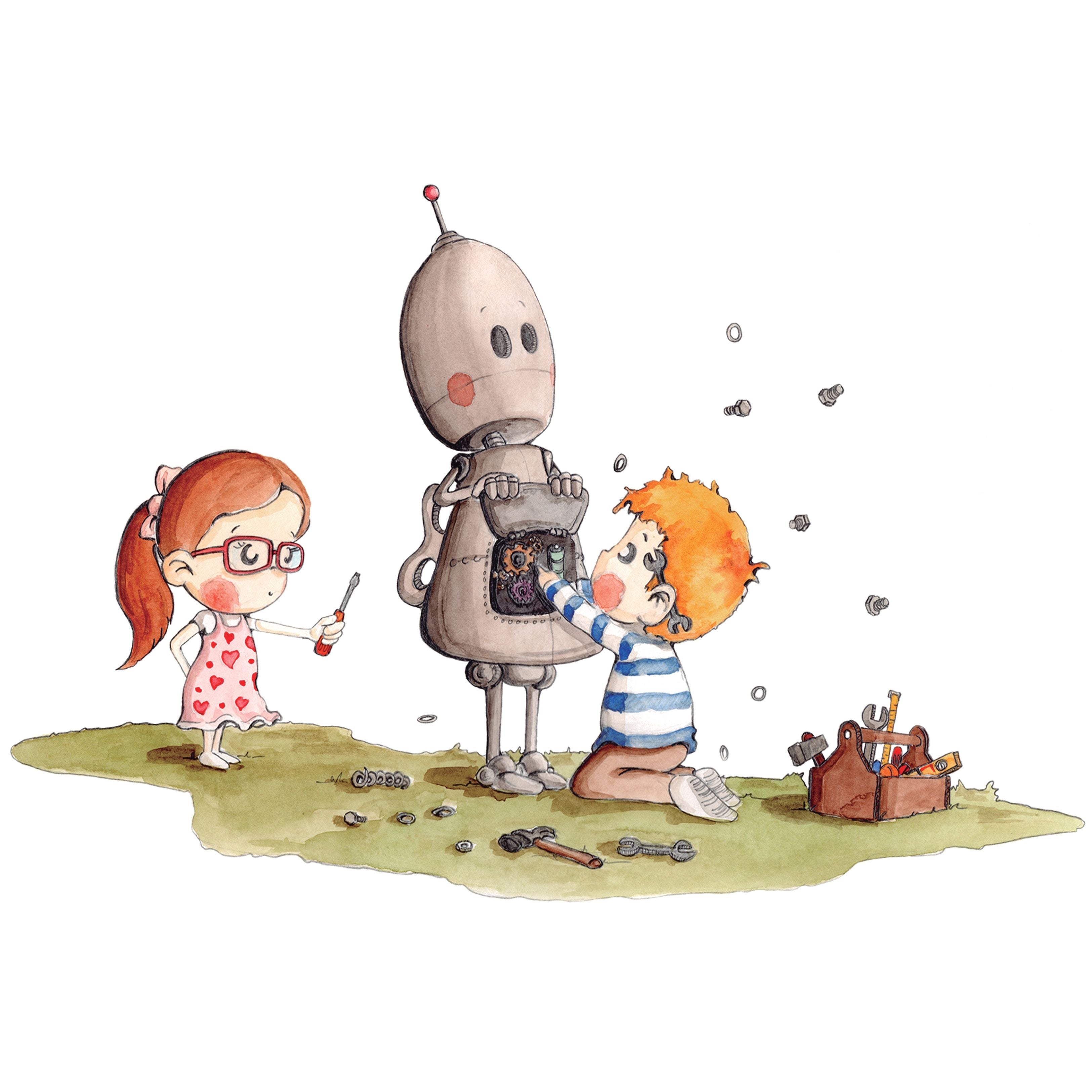 Vinilo Decorativo Infantil BOTTY EL ROBOT