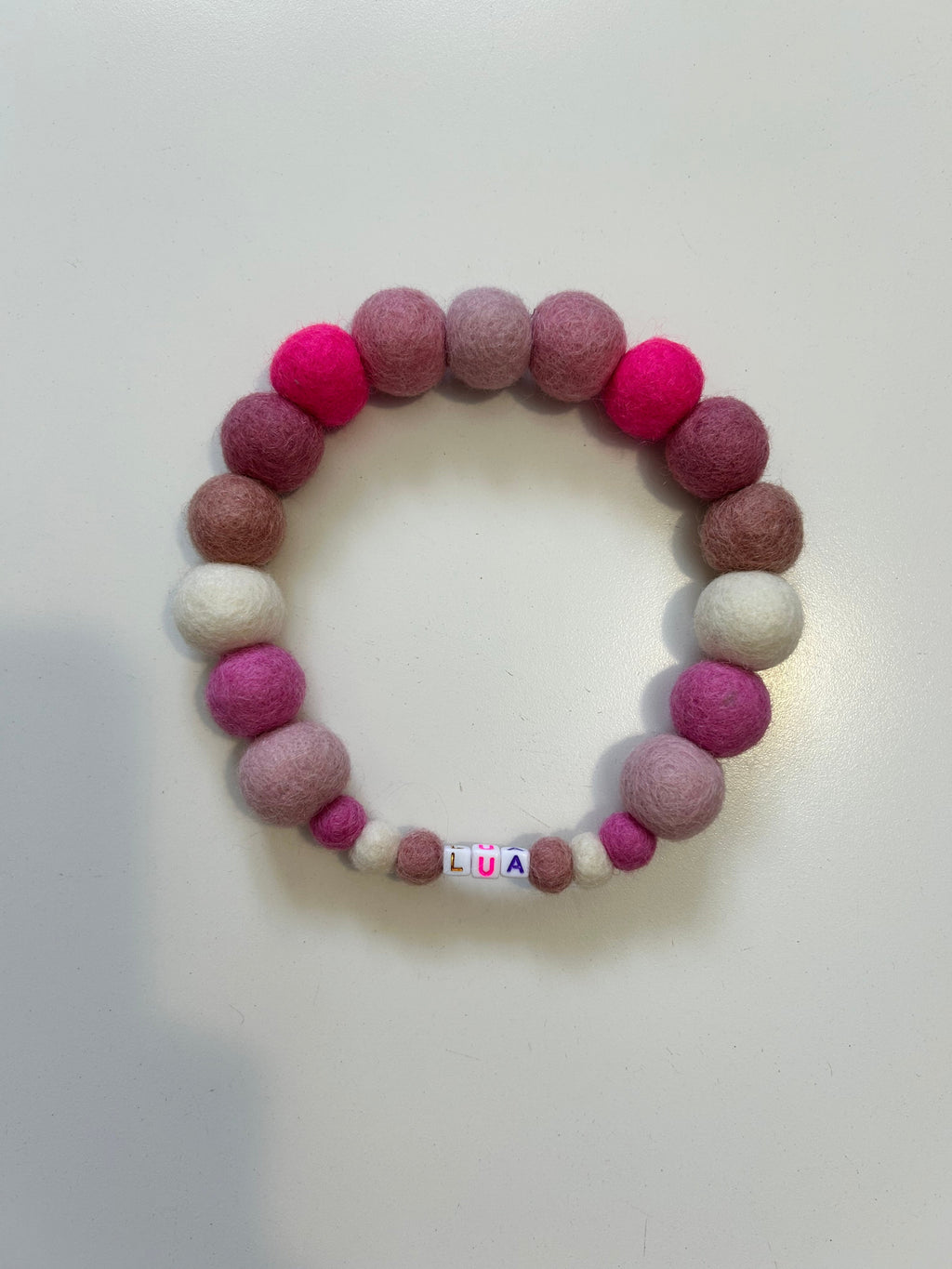 Baby Pink Mix - Personalised Pom Pom Dog Collar