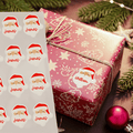 Alce personalizado muñeco de nieve hombre de pan de jengibre impermeable pegatinas con nombre Festival de Navidad Fiesta de regalo para la familia amigos