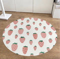 Alfombra de vinilo FRESAS 95cm diámetro
