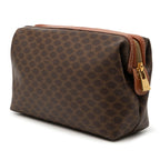 Macadam Coated Canvas Cosmetic Pouch