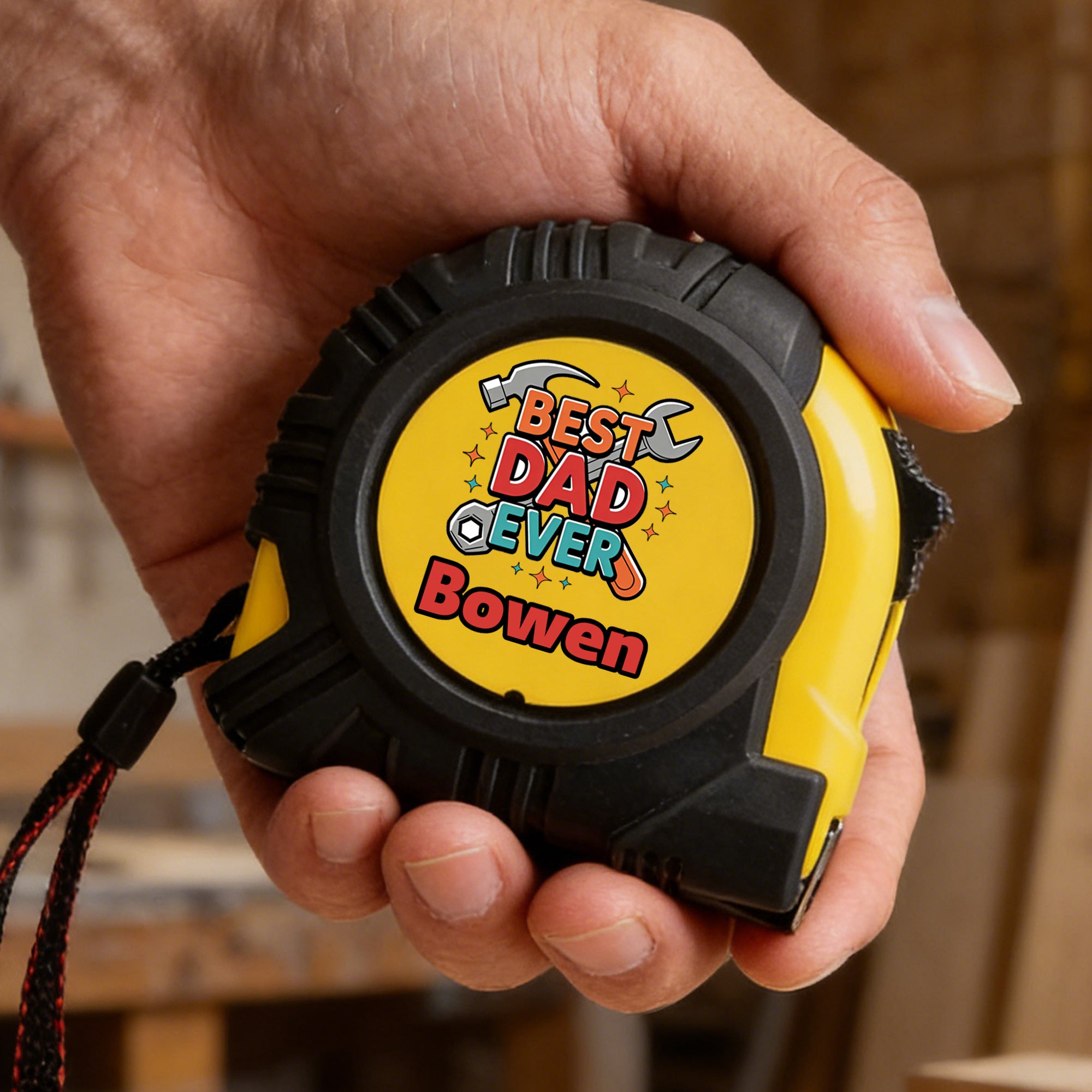 Cinta métrica personalizada Best Dad con nombre Día del Padre Regalo de cumpleaños para papá Abuelo