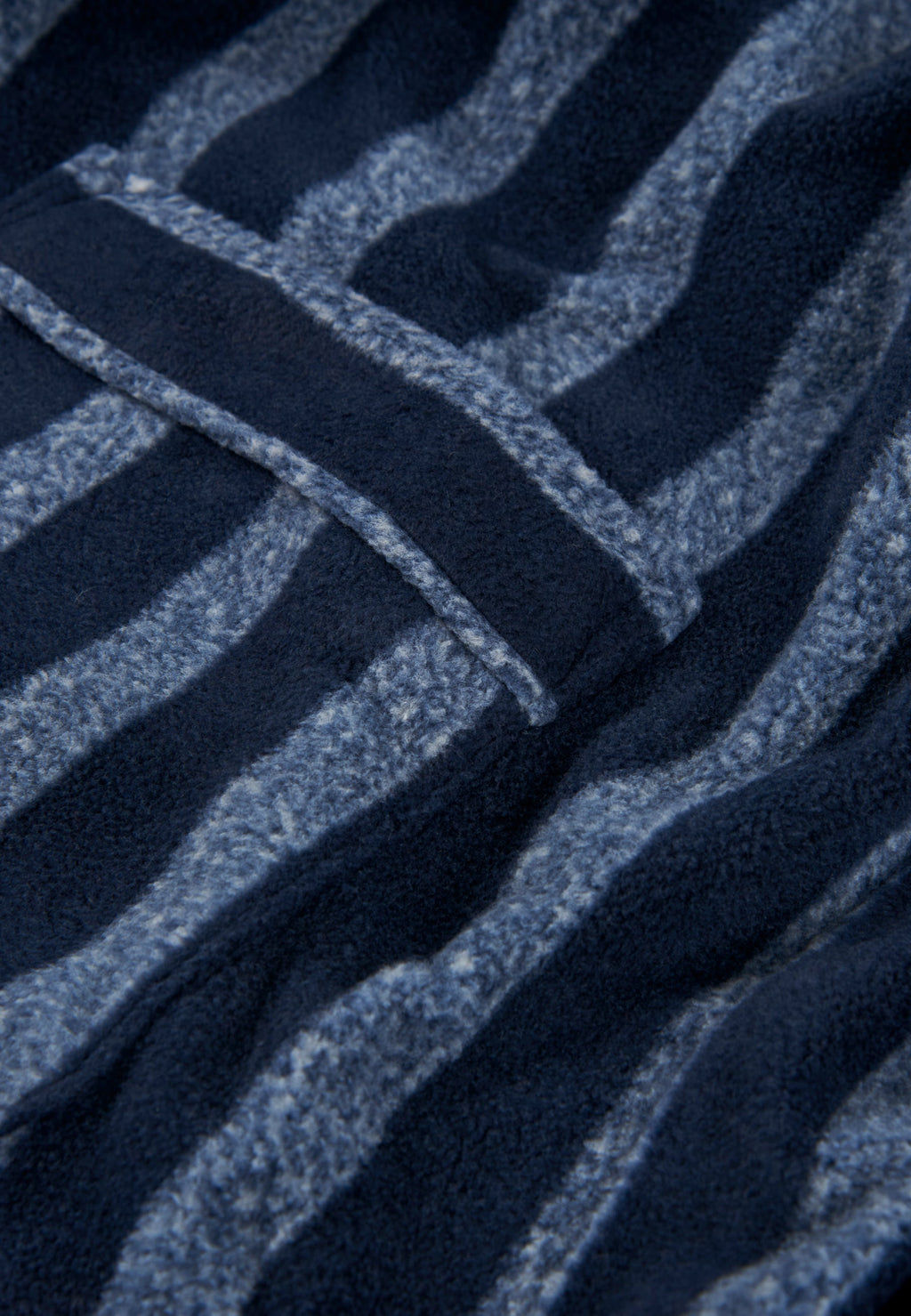 Bata Hombre Invierno Premium Forro Polar Estampado - Azul 0608_39