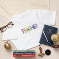 Personalizada Multicolor Bordado Profesor Sudadera Camiseta Sudadera con capucha con título y apellido Graduación Back To School Apreciación Regalo para el Maestro