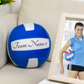 Cojín redondo personalizado con diseño de voleibol y texto Decoración del hogar Regalo de cumpleaños para el día del partido de un jugador de voleibol Entrenador