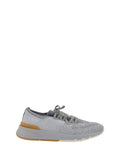 Brunello Cucinelli Cotton Mesh Sneakers — Gray