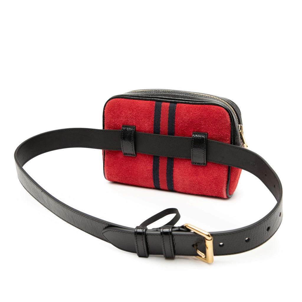 Small Suede Ophidia Belt Bag