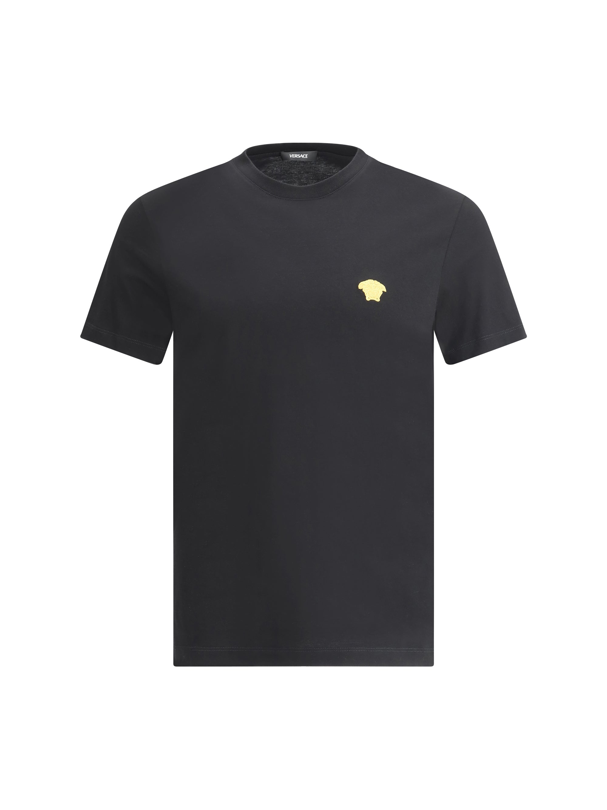 Versace Medusa Logo Patch T-Shirt — Black