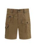 Dsquared2 Multi-Pocket Cargo Cargo Shorts — Brown