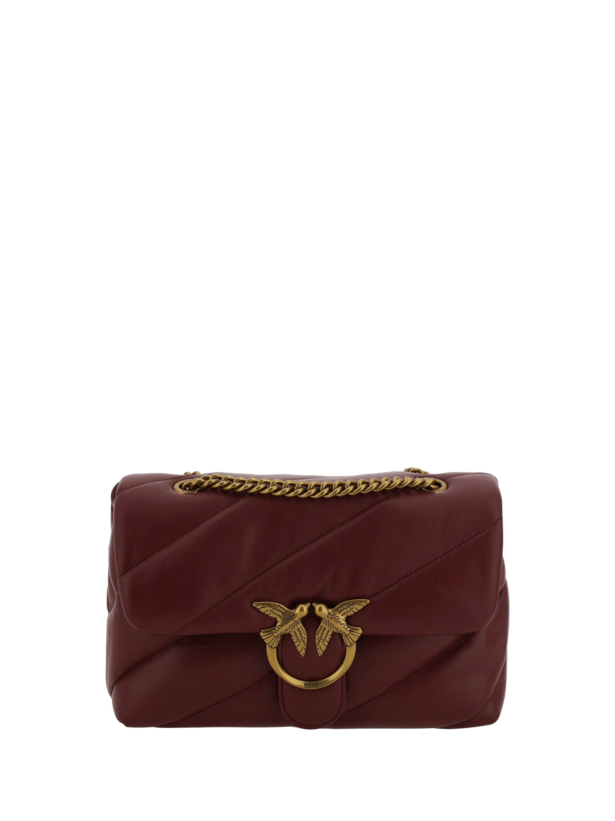 Pinko Love Shoulder Bag — Burgundy