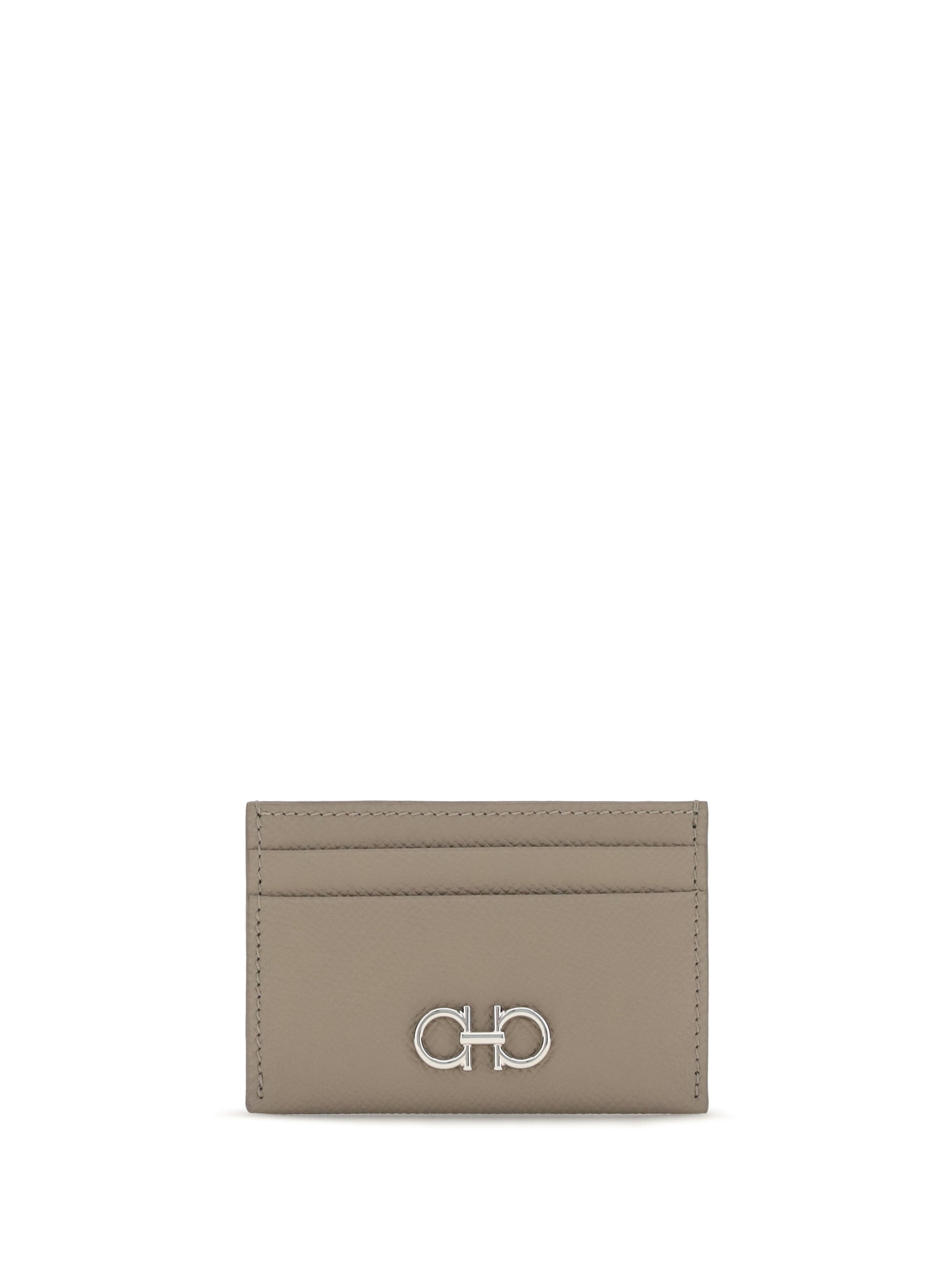 Ferragamo Gancini Card Case — Gray