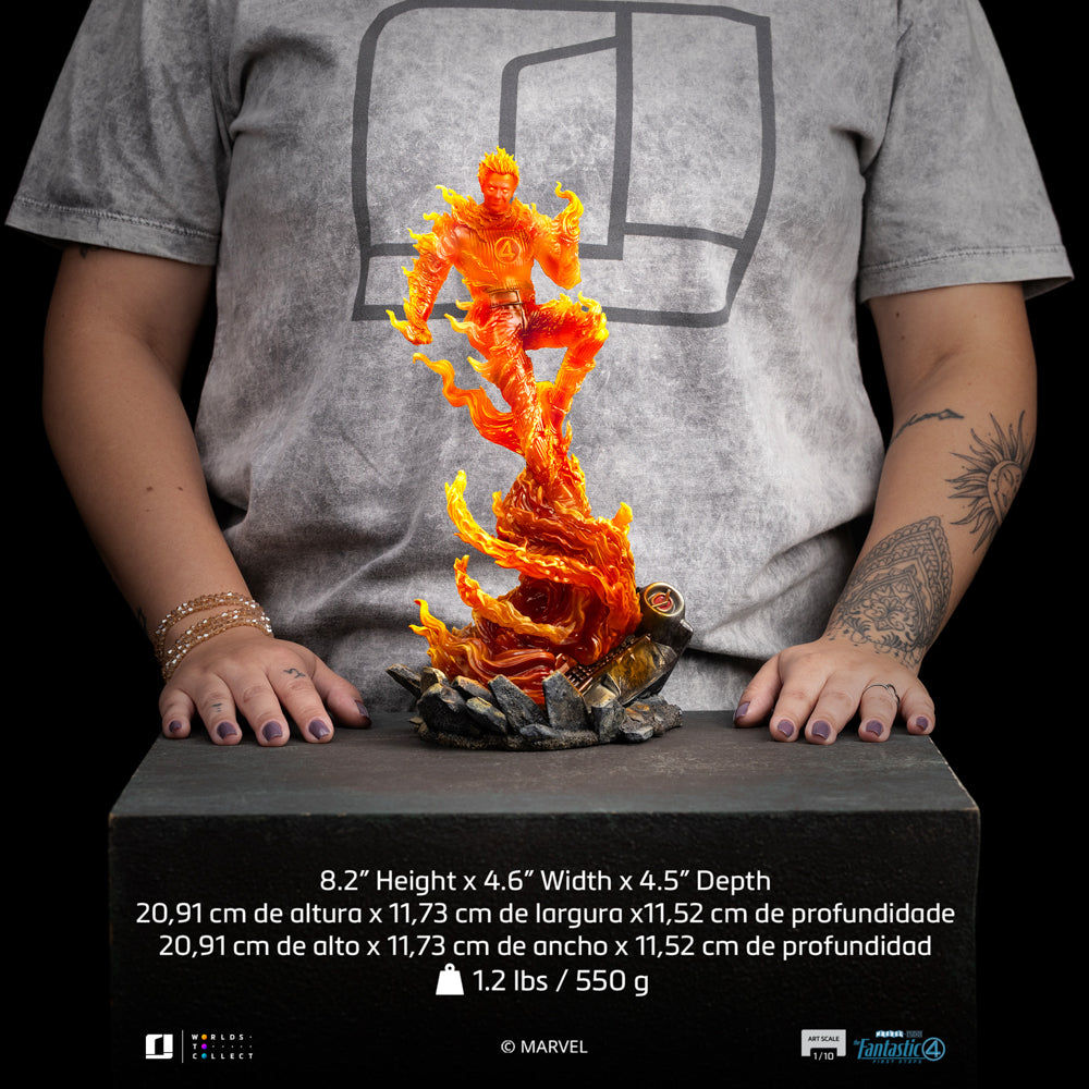 Statue Human Torch - The Fantastic Four: First Steps - Art Scale 1/10 - Iron Studios