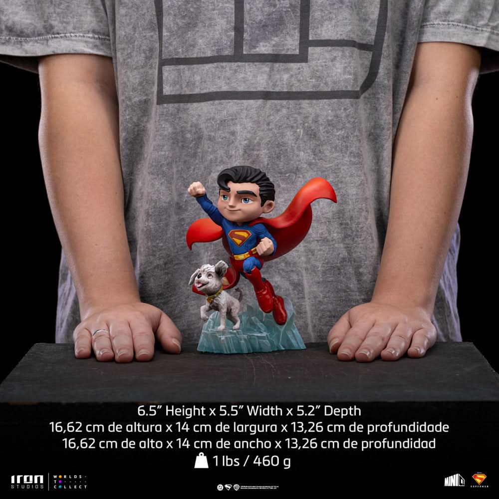 Statue Superman and Krypto - Superman - MiniCo - Iron Studios