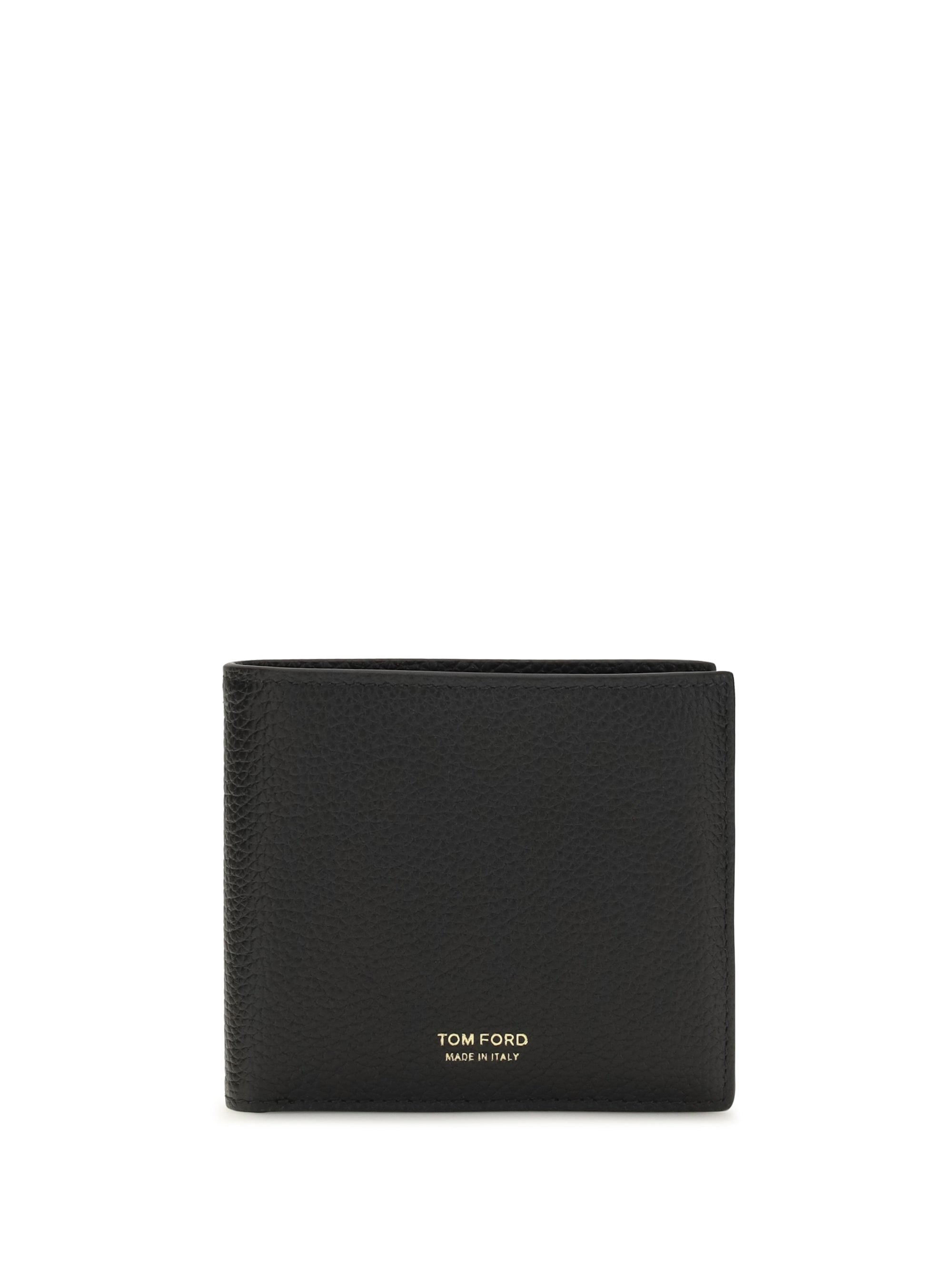 Tom Ford Pebbled Calf Leather Wallet — Black