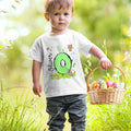 Conejito Personalizado 100% Algodón Camiseta Infantil con Nombre Easter Egg Hunt Regalo de Pascua para Niños Niñas