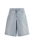 Our Legacy Pigment-Coated Denim Denim Shorts — Blue