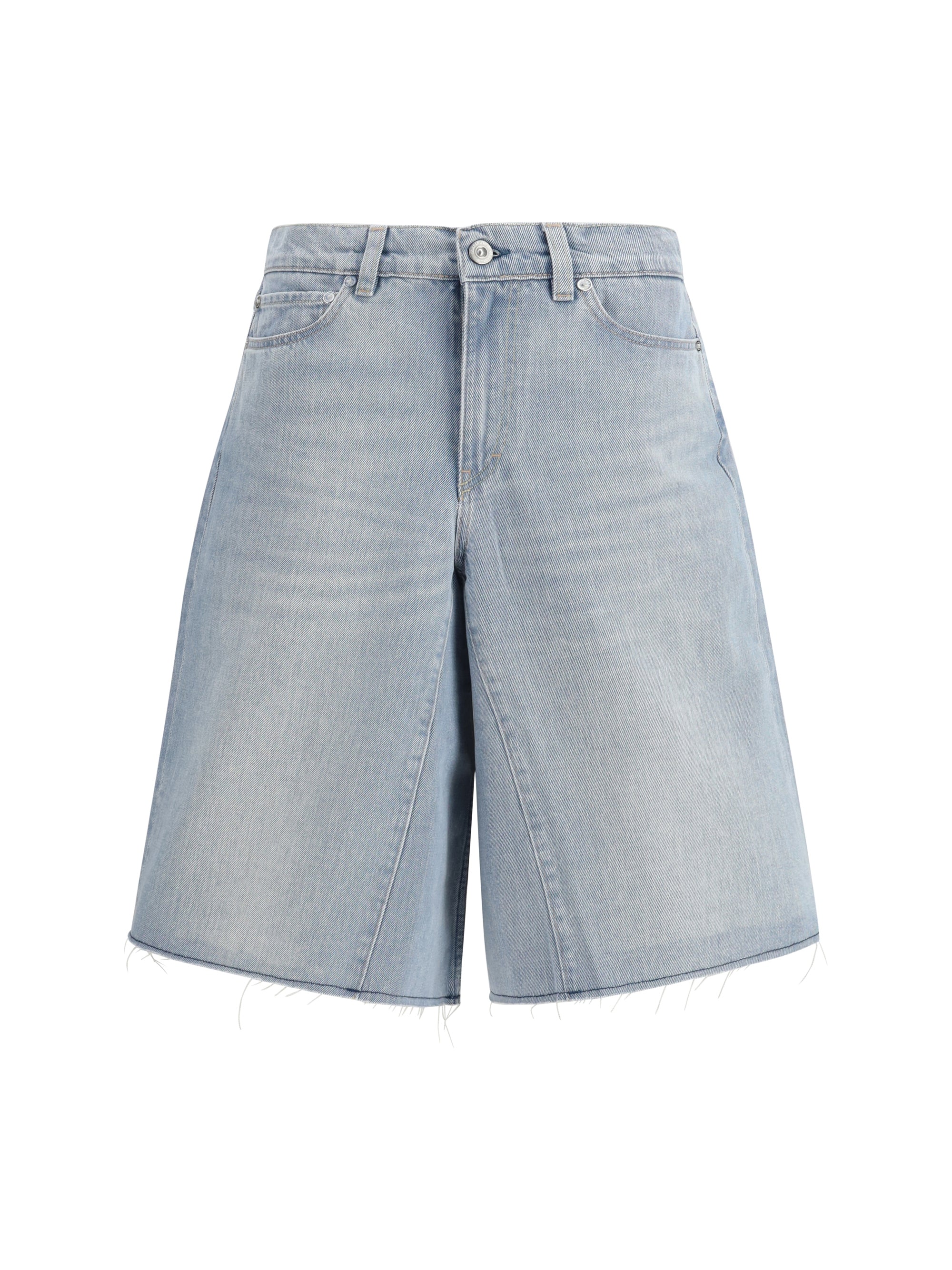 Our Legacy Pigment-Coated Denim Denim Shorts — Blue