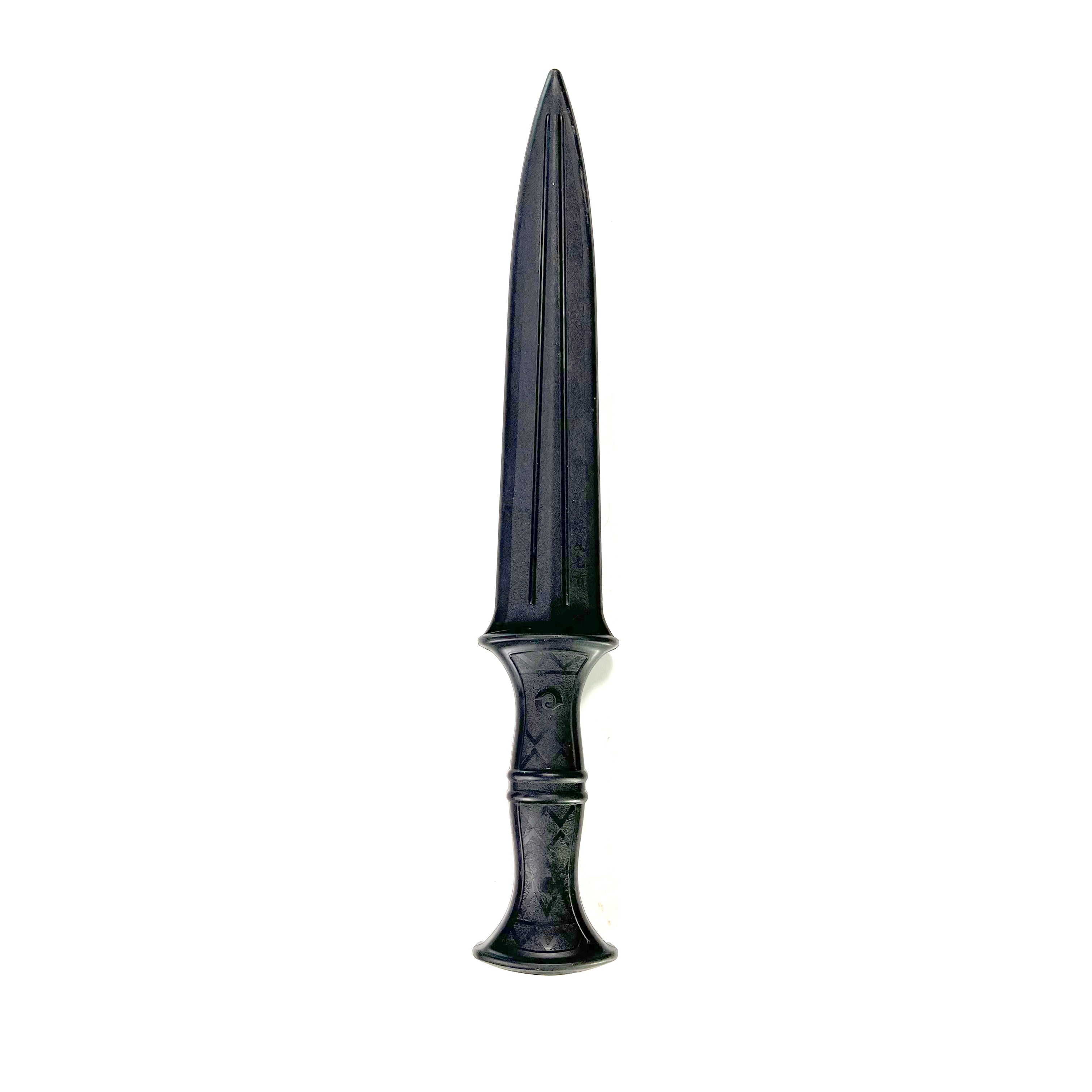 Spear Pointed Tactical Poly Training Knife Dagger Prop with 8.5 Inch Blade Geometric Pattern Handle By Prop Money Inc.