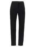 Ferragamo Stretch Wool Trousers — Black