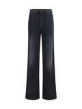 Gucci Stretch Cotton with Web Stripe Jeans — Black