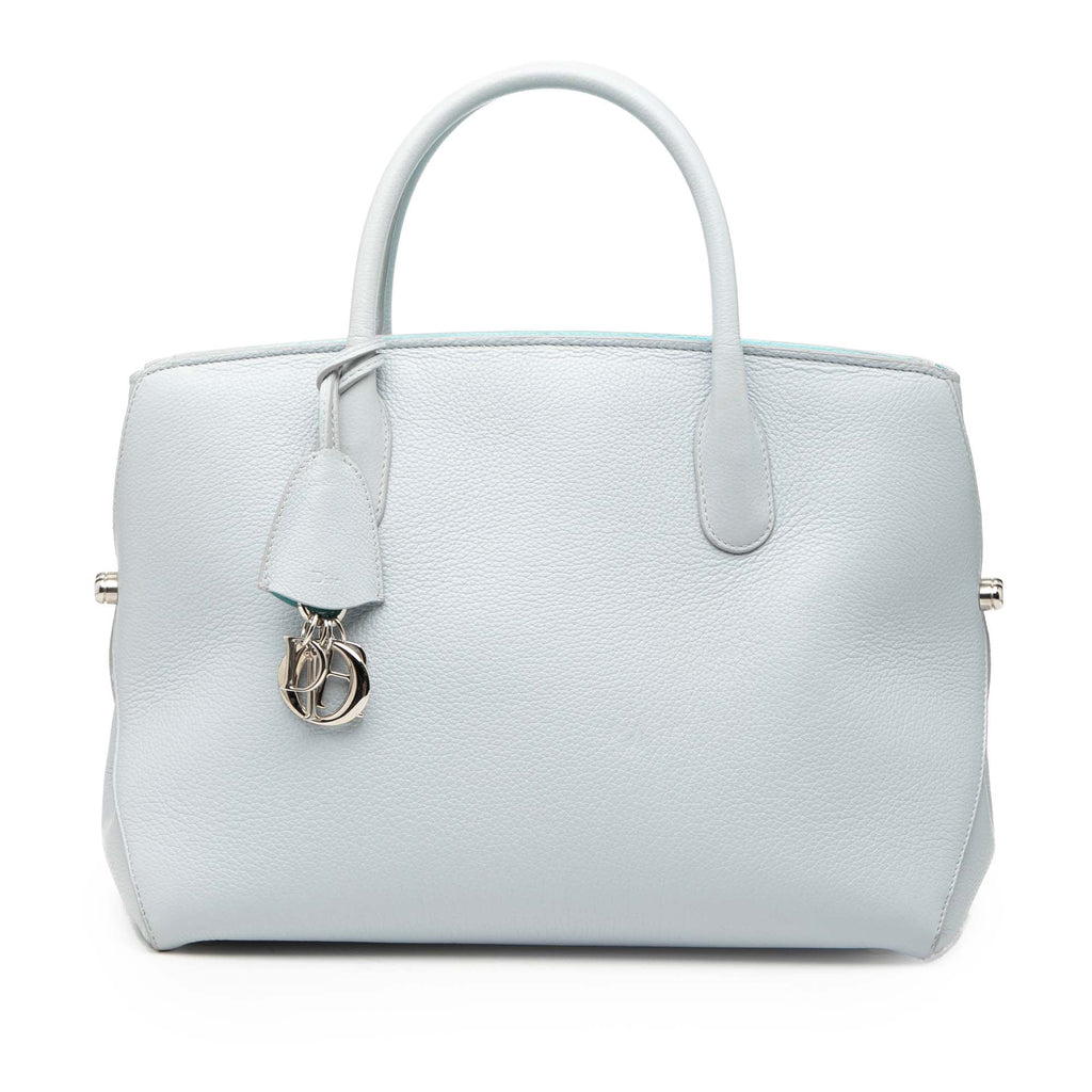 Large Supple Grained Calfskin Open Bar Tote