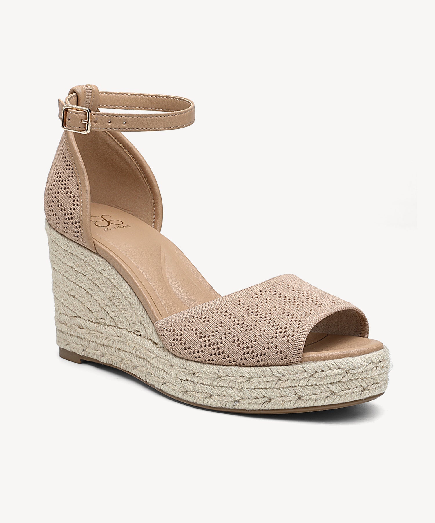 Commute Espadrilles Round Toe Wedge Sandal - Apricot / US 10 | EU 41.5 | UK 8