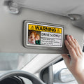 Foto personalizada Conductor Lento Adhesivo Impermeable Advertencia Decoración del Coche Accesorio Día del Padre Regalo de Cumpleaños para el Propietario del Coche