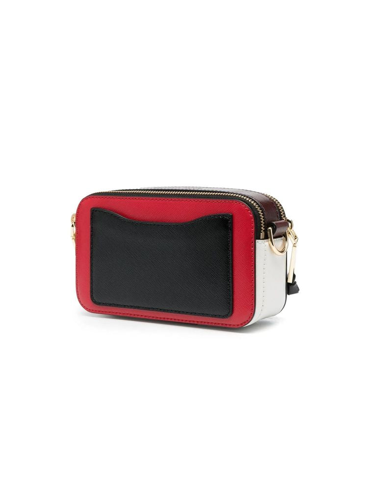 Marc Jacobs Colorblock Calf Leather Crossbody Bag — Red