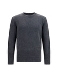 MM6 Maison Margiela Wool Crewneck Sweater — Gray