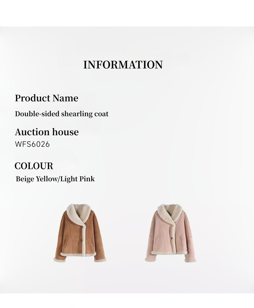 Bella Poetry Reversible Artificial Compound Leather Shearling Short Jacket