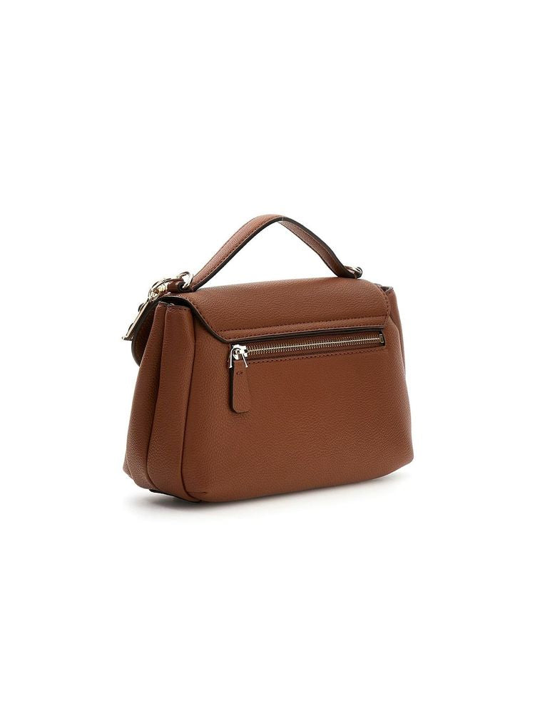Guess Evie Top Handle Bag — Brown