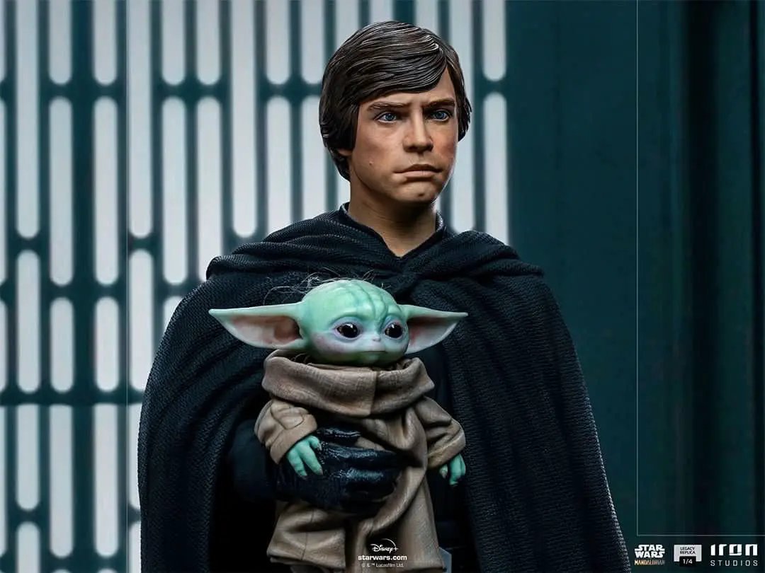 Luke Skywalker, R2-D2 and Grogu - Star Wars: The Mandalorian - Legacy Replica 1/4 - Iron Studios