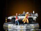 Statue Delorean Full Set Deluxe - Back to the Future II - Art Scale 1/10 - Iron Studios
