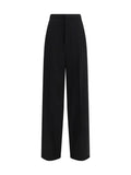 Balenciaga Tailored Cotton Trousers — Black