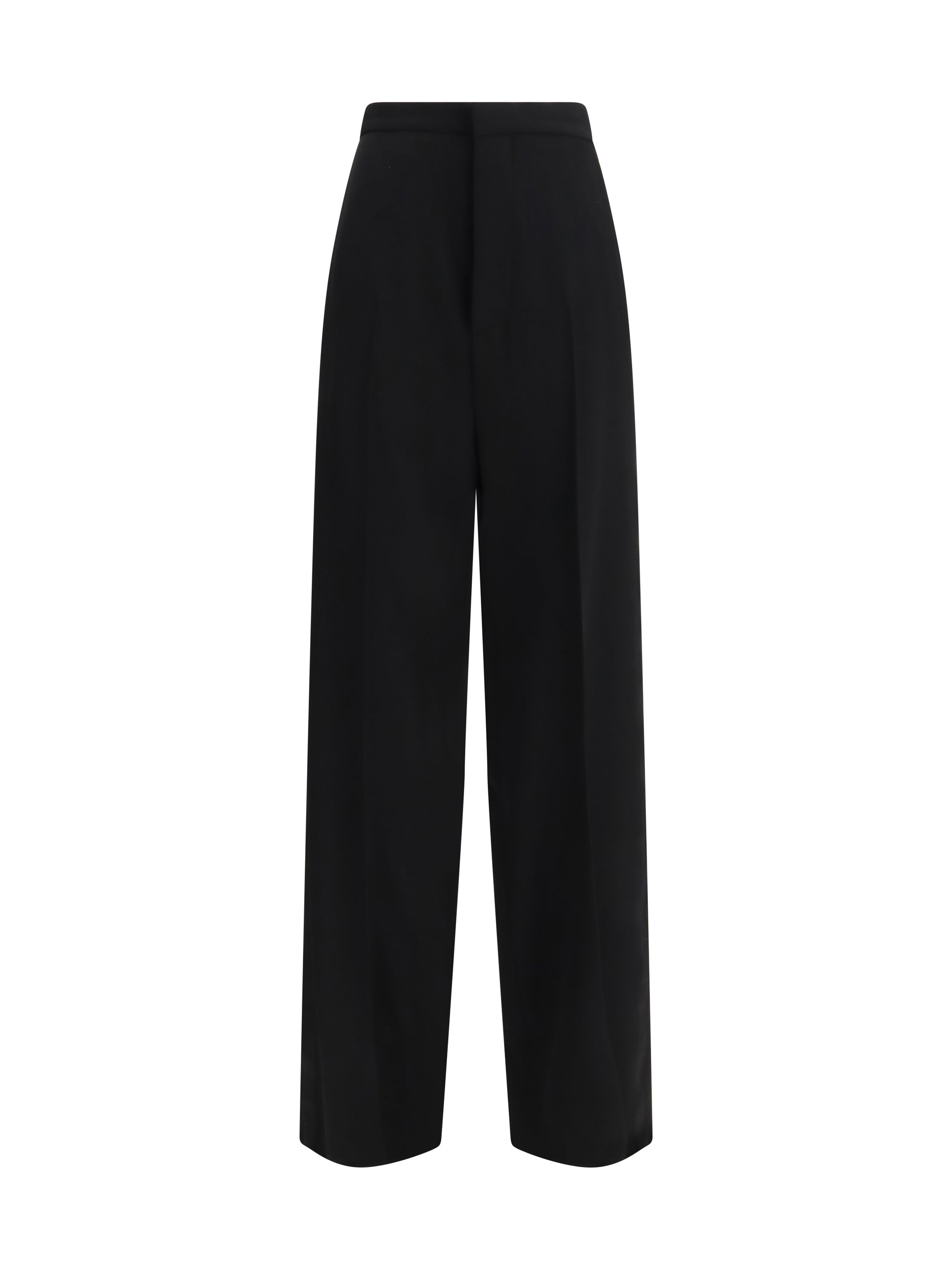 Balenciaga Tailored Cotton Trousers — Black