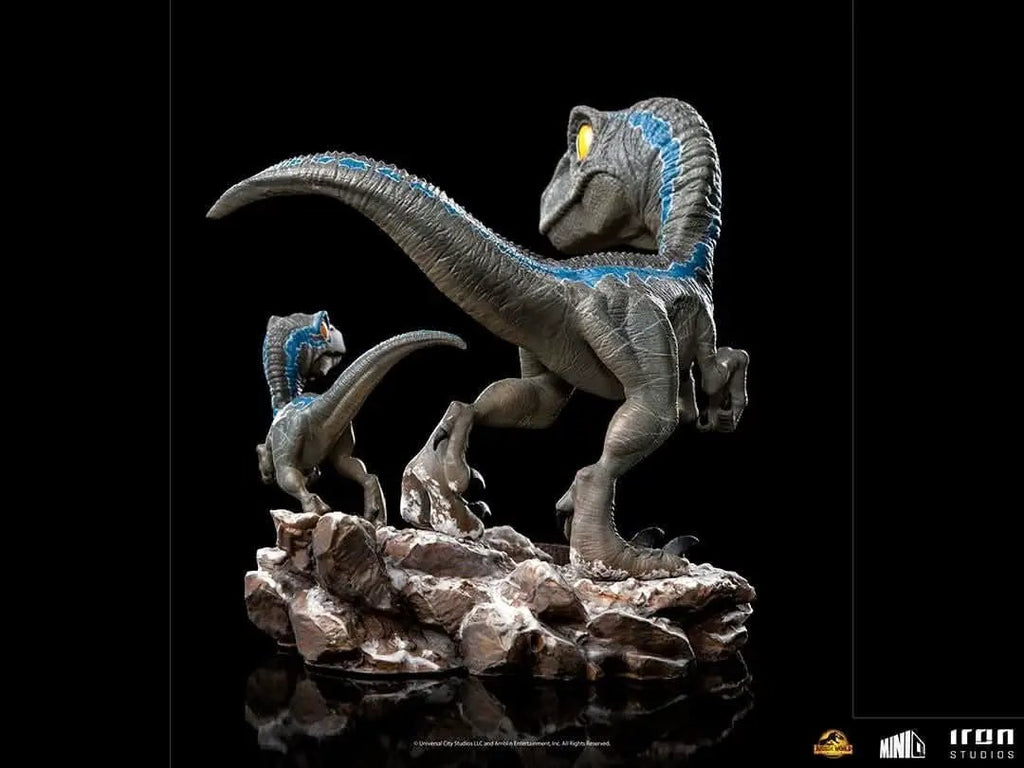 Statue Blue and Beta - Jurassic World: Dominion - Minico - Iron Studios