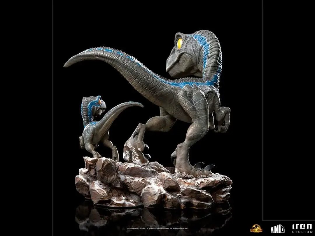 Statue Blue and Beta - Jurassic World: Dominion - Minico - Iron Studios