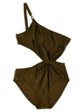Zimmermann One-Piece Swimsuit — Olive