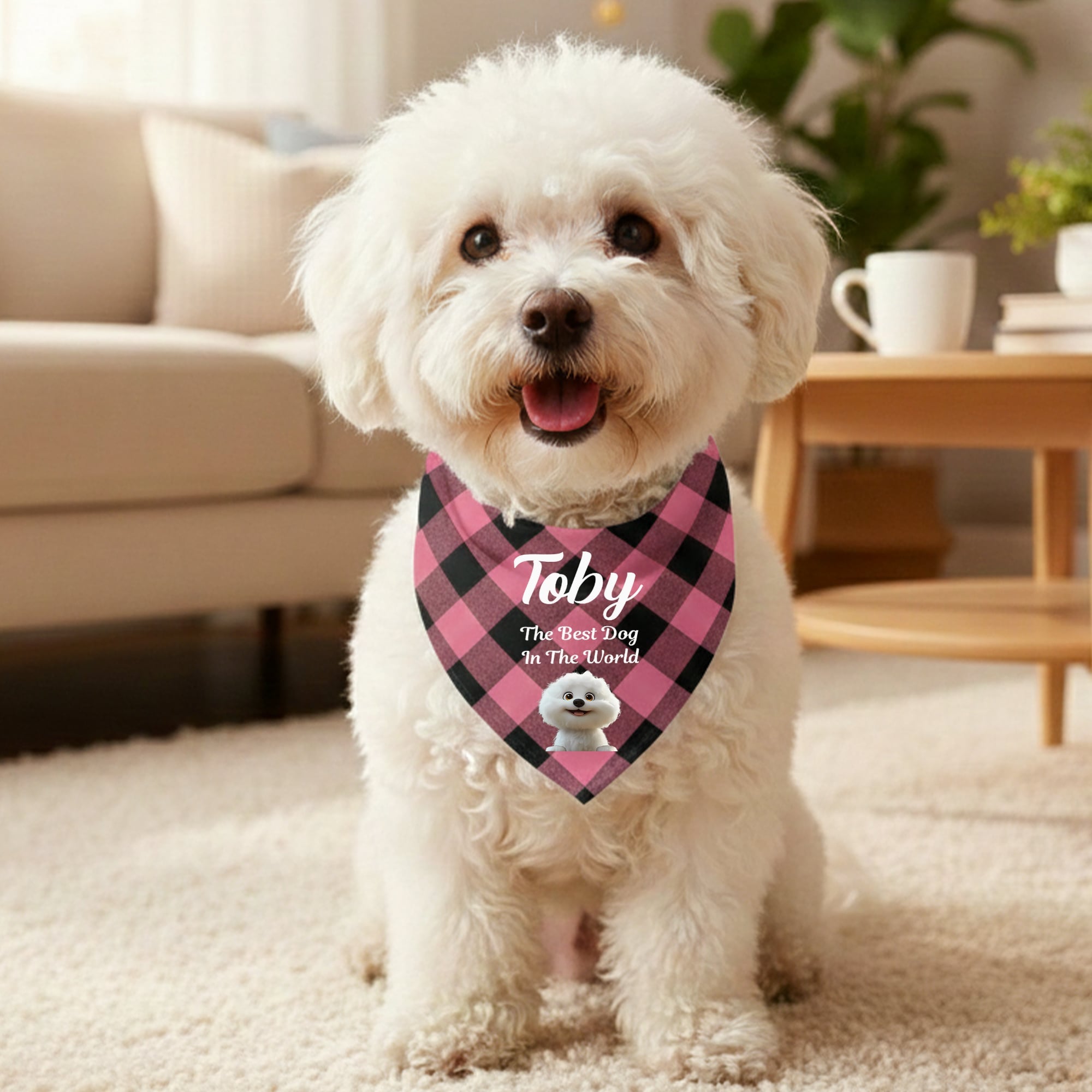 Bandana personalizada con el nombre y texto de la mascota Accesorios navideños Cumpleaños para los amantes de las mascotas