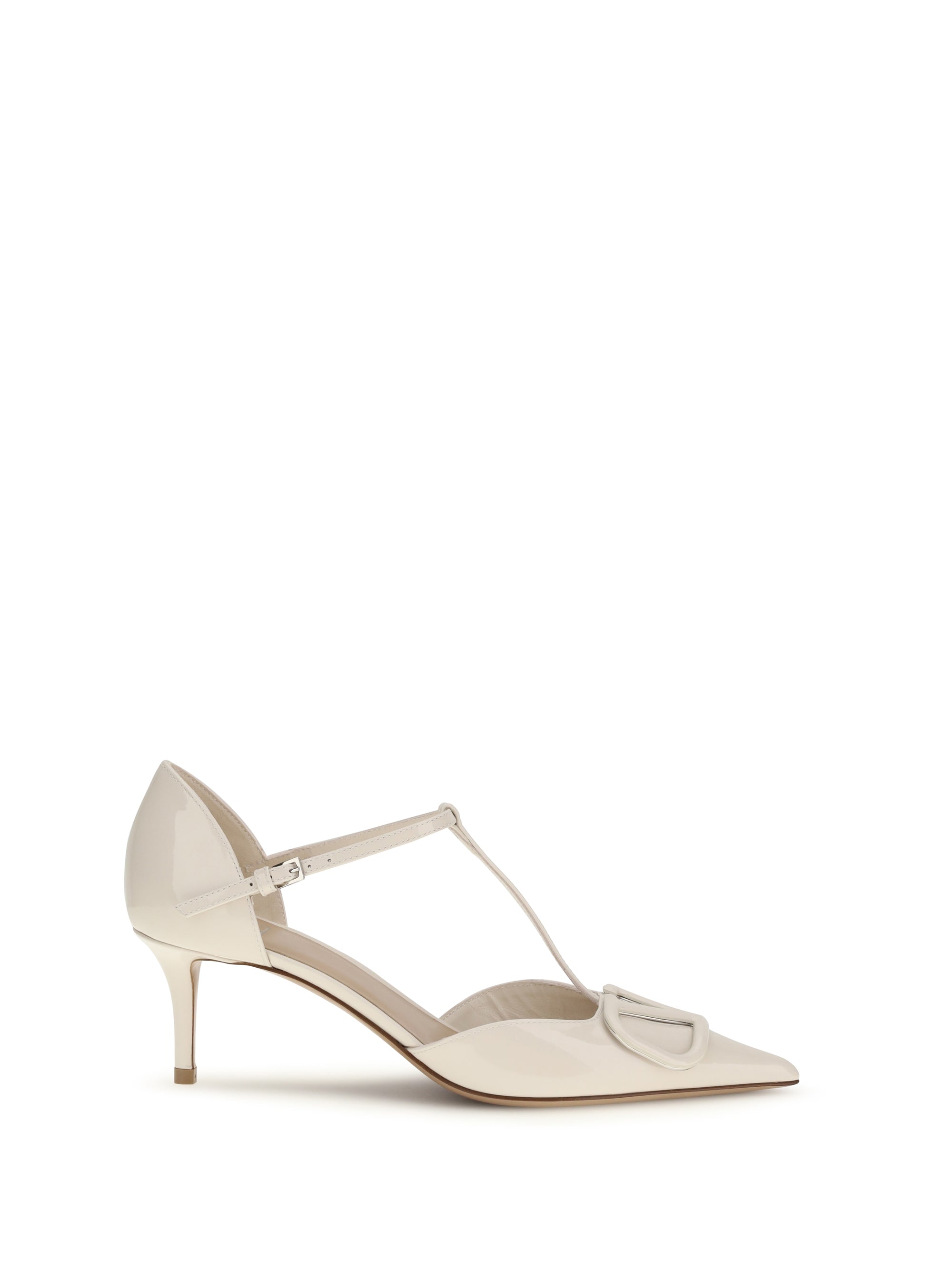 Valentino Garavani VLogo Signature D'Orsay Heel — Beige