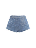 Diesel Distressed Denim Denim Shorts — Blue