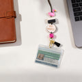 Personalizada Abeja Gato Flamingo Libro Insignia Lanyard con Texto Día del Maestro Apreciación Regreso a la Escuela Regalo para Profesores Educadores