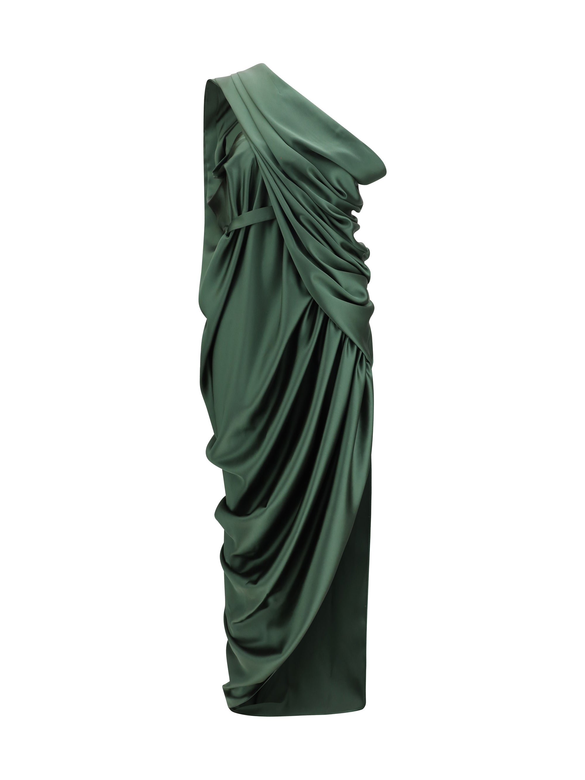 Vivienne Westwood Draped Asymmetric Dress — Green