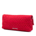 Matelasse Nylon Crystal Chain Satchel