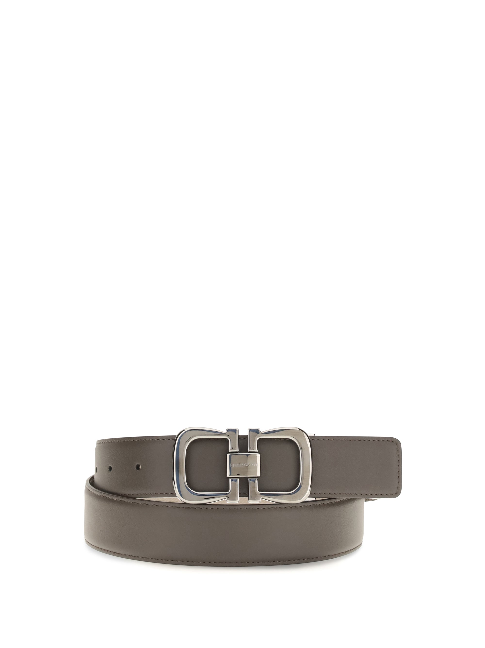 Ferragamo Reversible Leather Belt — Brown