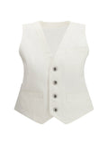 Sacai Cotton Denim Vest — White