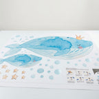 Vinilo Decorativo Infantil BALLENAS - SUEÑOS DE CIGÜEÑA